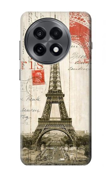 S2108 Eiffel Tower Paris Postcard Hülle Schutzhülle Taschen für OnePlus 13R