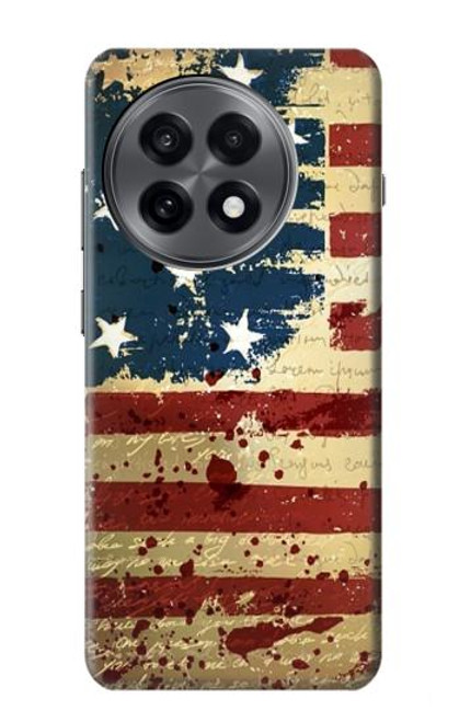 S2349 Old American Flag Hülle Schutzhülle Taschen für OnePlus 13R