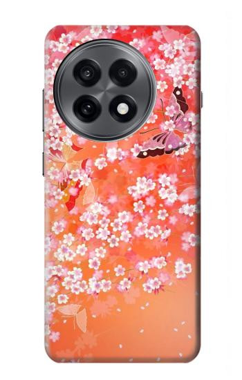 S2543 Japanese Kimono Style Flower Pattern Hülle Schutzhülle Taschen für OnePlus 13R