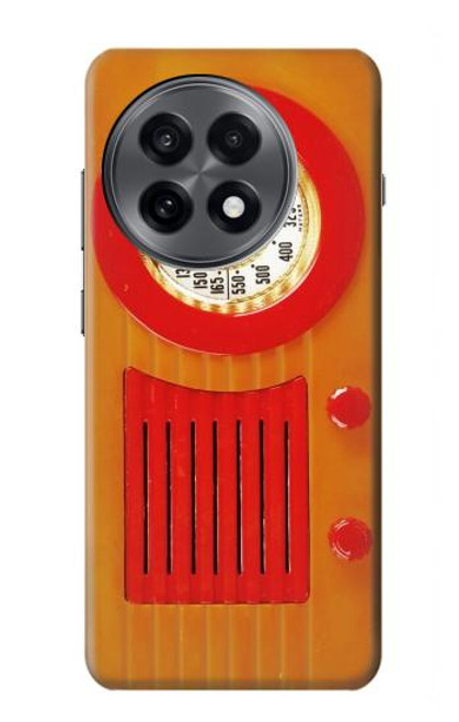 S2780 Vintage Orange Bakelite Radio Hülle Schutzhülle Taschen für OnePlus 13R