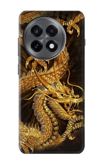 S2804 Chinese Gold Dragon Printed Hülle Schutzhülle Taschen für OnePlus 13R
