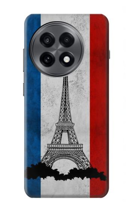 S2859 Vintage France Flag Eiffel Tower Hülle Schutzhülle Taschen für OnePlus 13R
