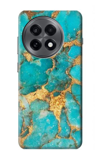 S2906 Aqua Turquoise Stone Hülle Schutzhülle Taschen für OnePlus 13R