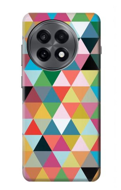 S3049 Triangles Vibrant Colors Hülle Schutzhülle Taschen für OnePlus 13R