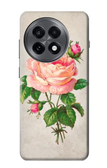 S3079 Vintage Pink Rose Hülle Schutzhülle Taschen für OnePlus 13R
