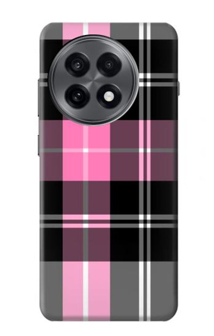 S3091 Pink Plaid Pattern Hülle Schutzhülle Taschen für OnePlus 13R