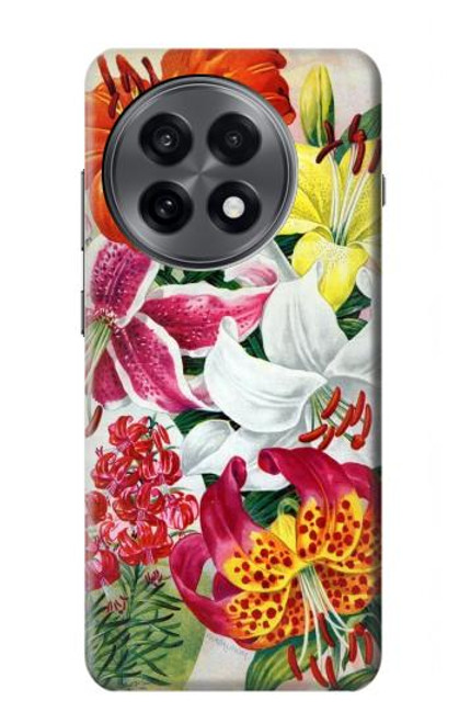 S3205 Retro Art Flowers Hülle Schutzhülle Taschen für OnePlus 13R