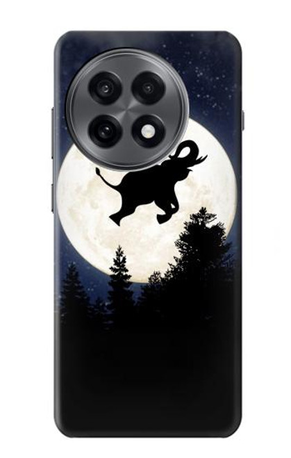 S3323 Flying Elephant Full Moon Night Hülle Schutzhülle Taschen für OnePlus 13R