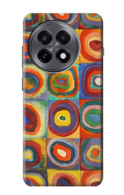 S3409 Squares Concentric Circles Hülle Schutzhülle Taschen für OnePlus 13R