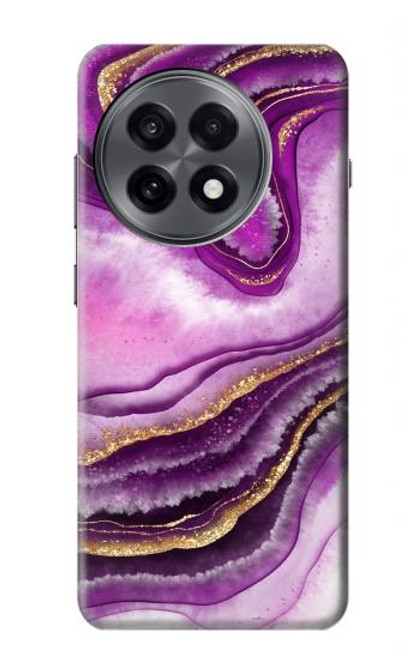 S3896 Purple Marble Gold Streaks Hülle Schutzhülle Taschen für OnePlus 13R