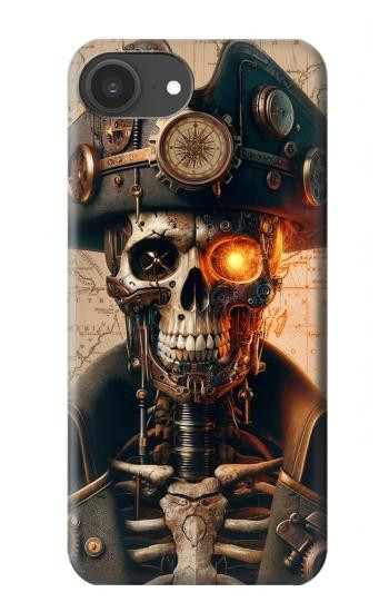 S4018 Steampunk Pirate Skull Hülle Schutzhülle Taschen für iPhone 16e, 17e
