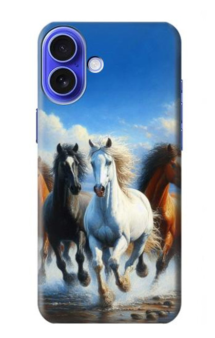 S3996 Horse Running Hülle Schutzhülle Taschen für iPhone 16