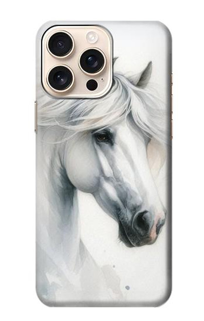 S4025 White Horse Painting Hülle Schutzhülle Taschen für iPhone 16 pro max