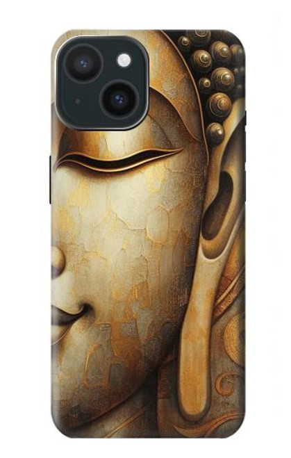 S4022 Vintage Buddha Face Golden Style Hülle Schutzhülle Taschen für iPhone 15