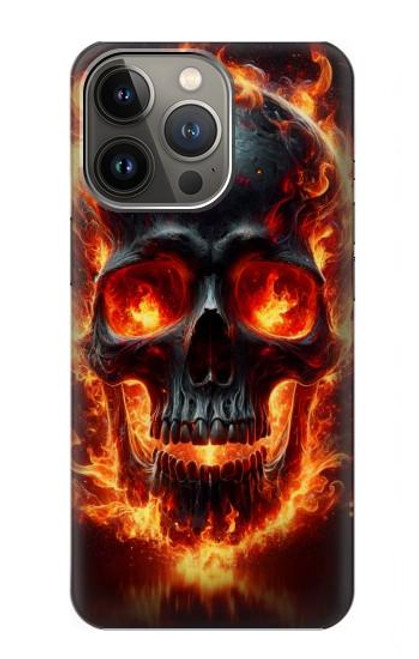 S3986 Fire Skull Hülle Schutzhülle Taschen für iPhone 13