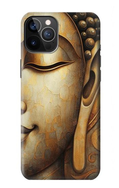 S4022 Vintage Buddha Face Golden Style Hülle Schutzhülle Taschen für iPhone 12, iPhone 12 Pro