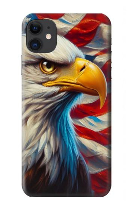 S3967 Bald Eagle American Flag Hülle Schutzhülle Taschen für iPhone 11