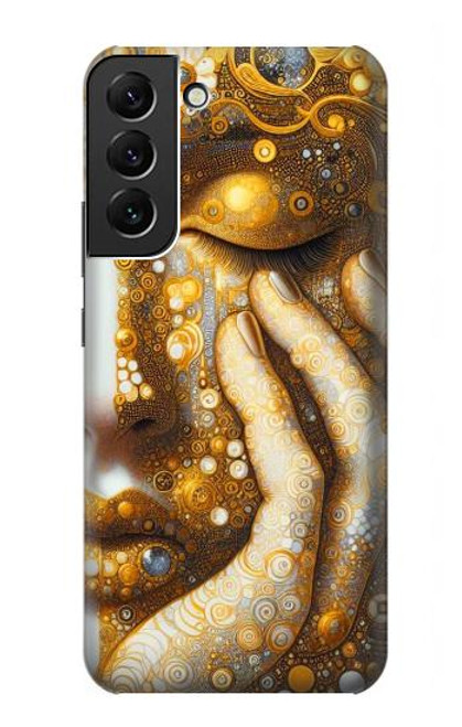 S4026 Women Crying Golden Tear Hülle Schutzhülle Taschen für Samsung Galaxy S22 Plus