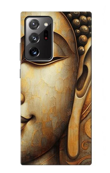 S4022 Vintage Buddha Face Golden Style Hülle Schutzhülle Taschen für Samsung Galaxy Note 20 Ultra, Ultra 5G