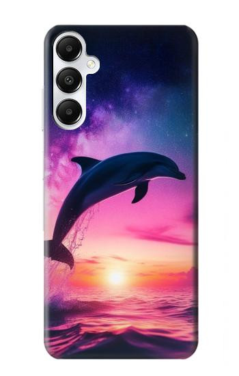 S3980 Dolphin Sunset Milky Way Hülle Schutzhülle Taschen für Samsung Galaxy A05s