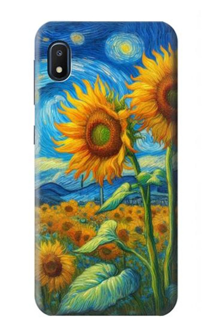 S4019 Sunflower Van Gogh Style Hülle Schutzhülle Taschen für Samsung Galaxy A10e