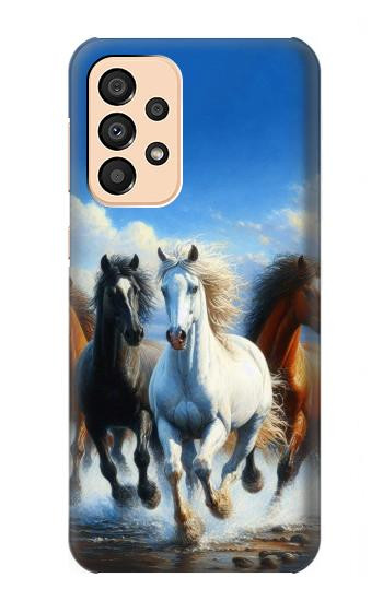 S3996 Horse Running Hülle Schutzhülle Taschen für Samsung Galaxy A33 5G