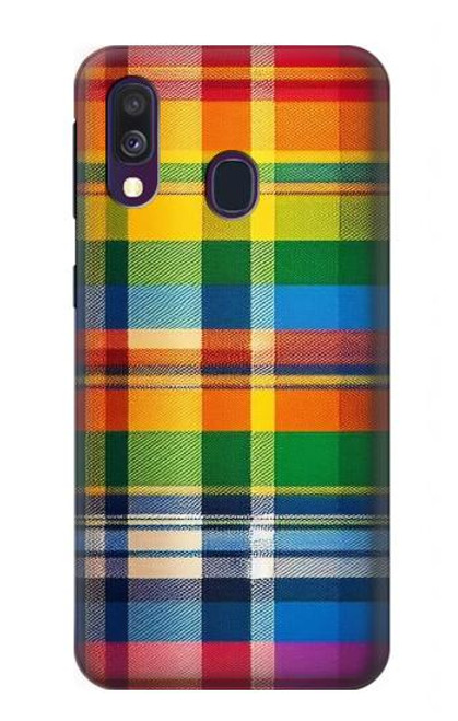 S3983 Fabric Texture LGBTQ Hülle Schutzhülle Taschen für Samsung Galaxy A40