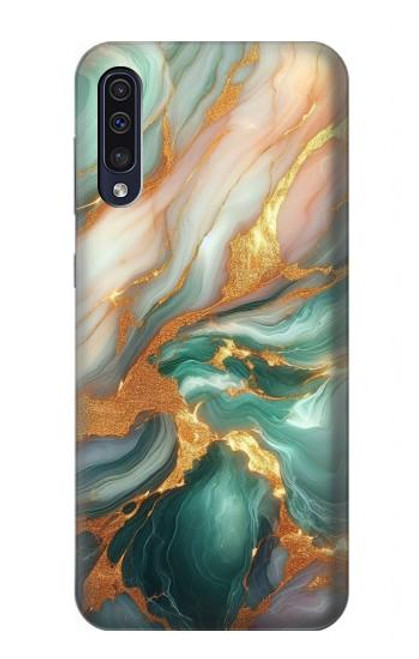 S3993 Green Marble Gold Veins Hülle Schutzhülle Taschen für Samsung Galaxy A50