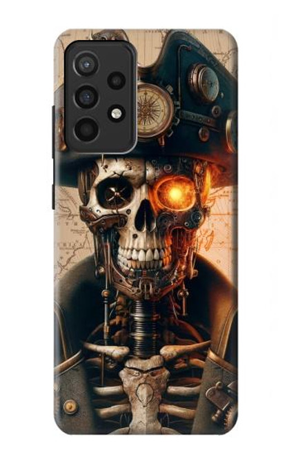 S4018 Steampunk Pirate Skull Hülle Schutzhülle Taschen für Samsung Galaxy A52, Galaxy A52 5G