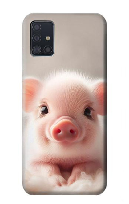S3979 Cute Baby Pig Hülle Schutzhülle Taschen für Samsung Galaxy A51