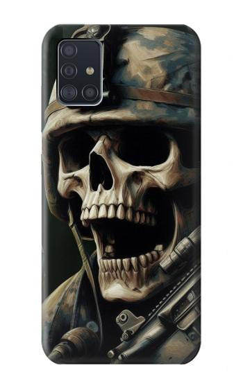 S4017 Skull Soldier Hülle Schutzhülle Taschen für Samsung Galaxy A51