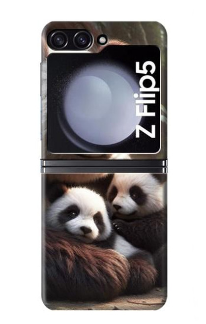 S4008 Panda Family Hülle Schutzhülle Taschen für Samsung Galaxy Z Flip 5