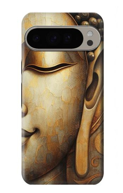 S4022 Vintage Buddha Face Golden Style Hülle Schutzhülle Taschen für Google Pixel 9 Pro XL