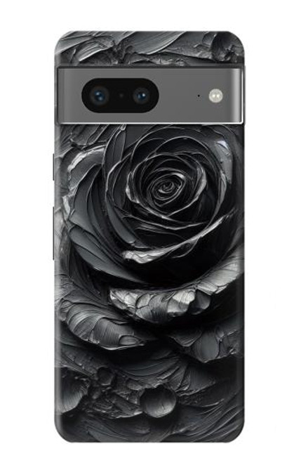 S3969 Black Rose Hard Brush Stroke Hülle Schutzhülle Taschen für Google Pixel 7