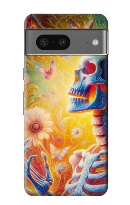 S3976 Colorful Skeleton Hülle Schutzhülle Taschen für Google Pixel 7