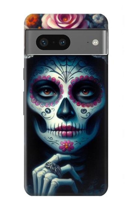 S3990 Girl Skull Steam Punk Gothic Hülle Schutzhülle Taschen für Google Pixel 7
