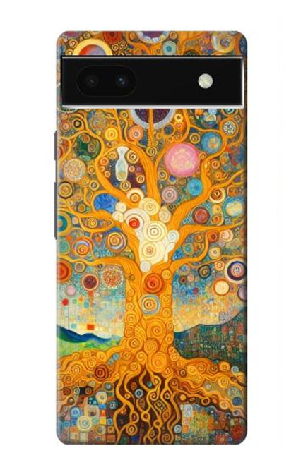 S4007 Tree of Life Painting Hülle Schutzhülle Taschen für Google Pixel 6a