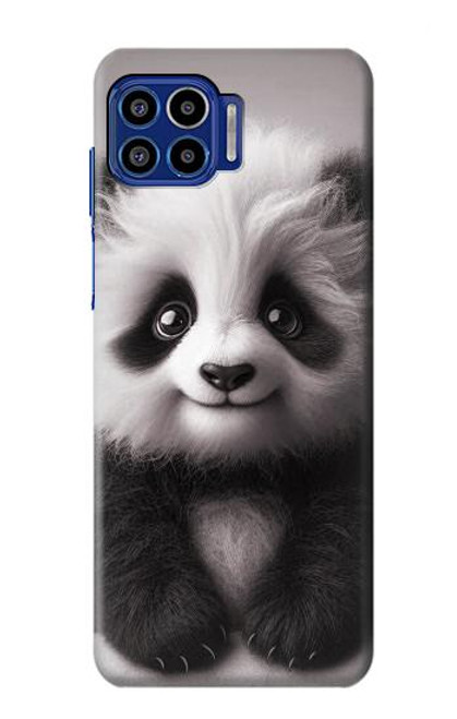 S3978 Cute Baby Panda Hülle Schutzhülle Taschen für Motorola One 5G