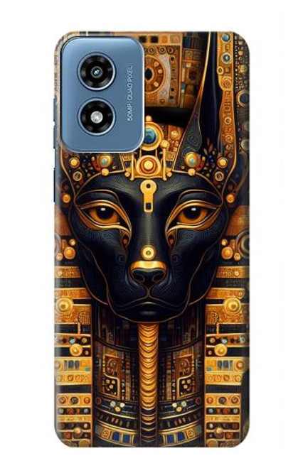 S3992 Gold Black Anubis Hülle Schutzhülle Taschen für Motorola Moto G Play 4G (2024)