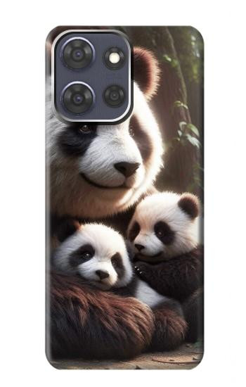 S4008 Panda Family Hülle Schutzhülle Taschen für Motorola Moto G Power (2025,2026)
