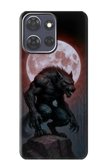 S4024 Werewolf Blood Moon Hülle Schutzhülle Taschen für Motorola Moto G Power (2025,2026)