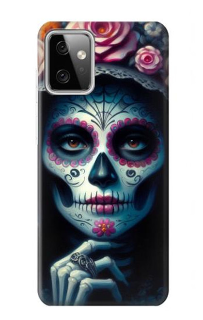 S3990 Girl Skull Steam Punk Gothic Hülle Schutzhülle Taschen für Motorola Moto G Power (2023) 5G