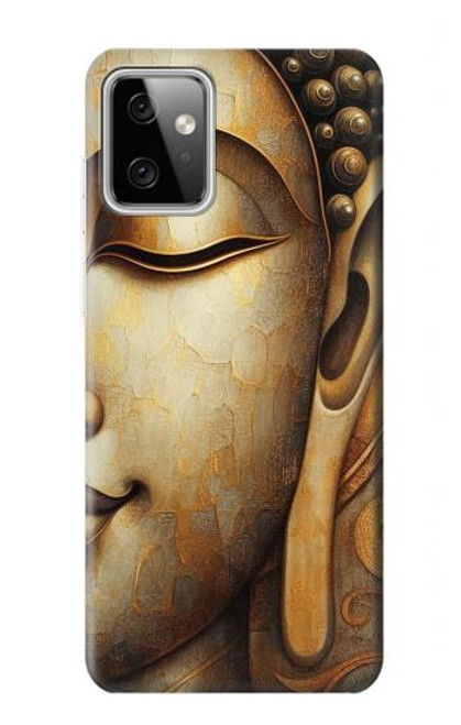 S4022 Vintage Buddha Face Golden Style Hülle Schutzhülle Taschen für Motorola Moto G Power (2023) 5G