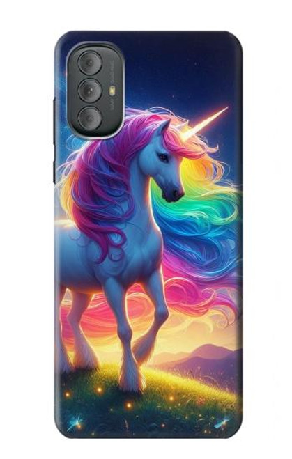 S3977 Colorful Unicorn Hülle Schutzhülle Taschen für Motorola Moto G Power 2022, G Play 2023