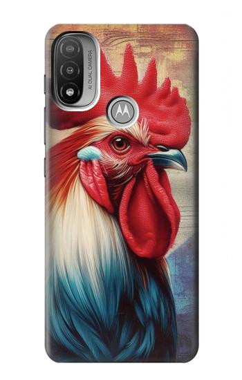 S3987 French Rooster Hülle Schutzhülle Taschen für Motorola Moto E20,E30,E40