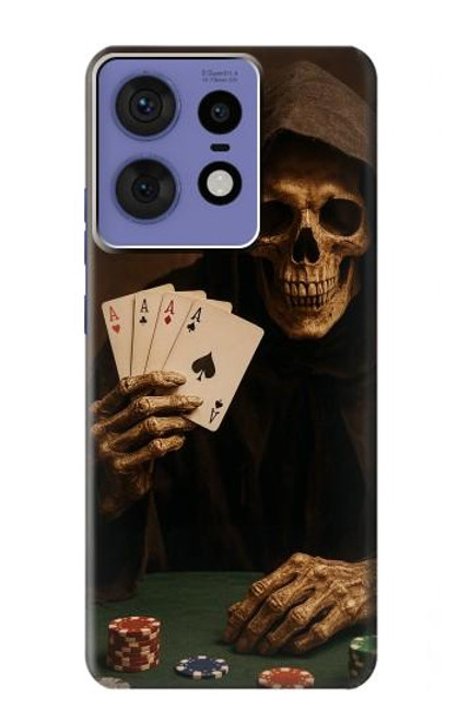 S3994 Grim Reaper Poker Win Hülle Schutzhülle Taschen für Motorola Edge 50 Pro