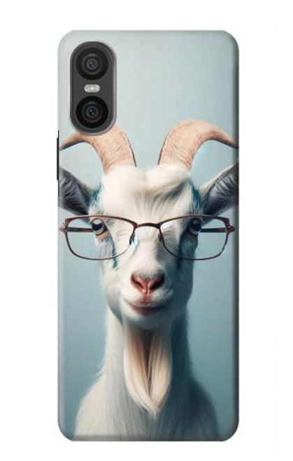 S3991 Goat Glasses Hülle Schutzhülle Taschen für Sony Xperia 10 VI