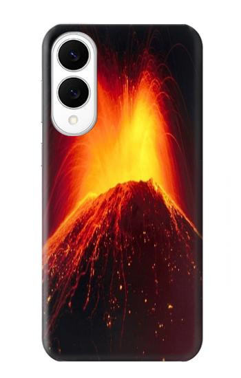 S0745 Volcano Lava Hülle Schutzhülle Taschen für Samsung Galaxy S25 Edge