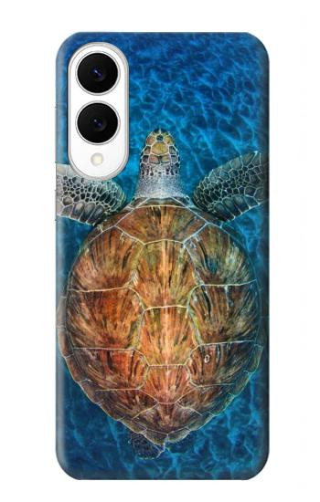 S1249 Blue Sea Turtle Hülle Schutzhülle Taschen für Samsung Galaxy S25 Edge