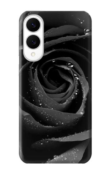 S1598 Black Rose Hülle Schutzhülle Taschen für Samsung Galaxy S25 Edge
